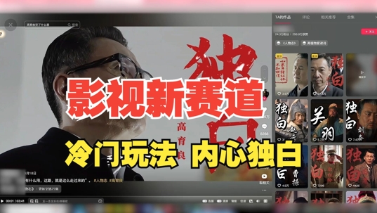 最新影视解说玩法，人物独白，30天涨粉24万+，全流程拆解【揭秘】-网创资源