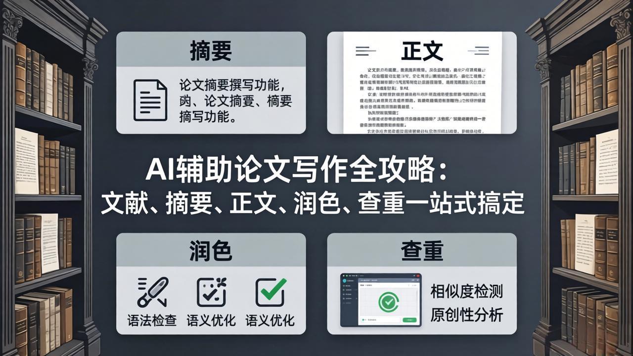 AI辅助论文写作全攻略：文献、摘要、正文、润色、查重一站式搞定-网创资源