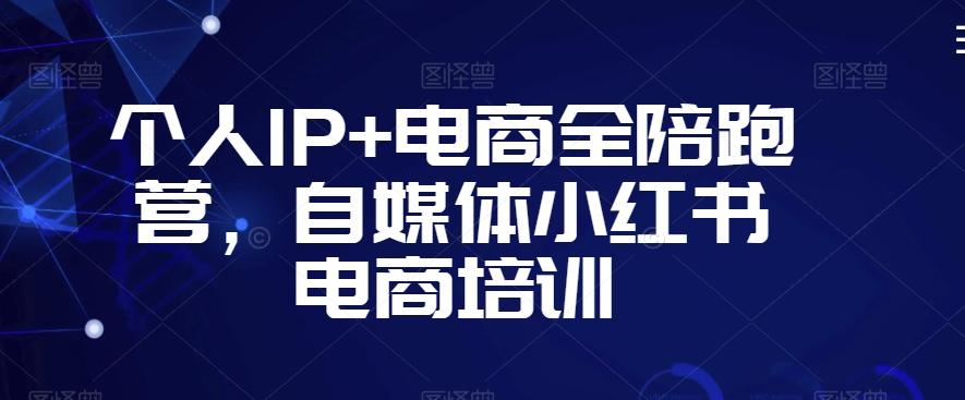 个人IP+电商全陪跑营，自媒体小红书电商培训-网创资源