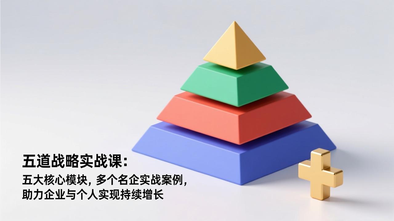 五道战略实战课：五大核心模块，多个名企实战案例，助力企业与个人实现持续增长-网创资源