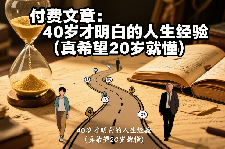 付费文章：40岁才明白的人生经验(真希望20岁就懂)-网创资源