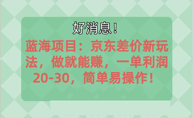 越早知道越能赚到钱的蓝海项目：京东大平台操作，一单利润20-30，简单…-网创资源