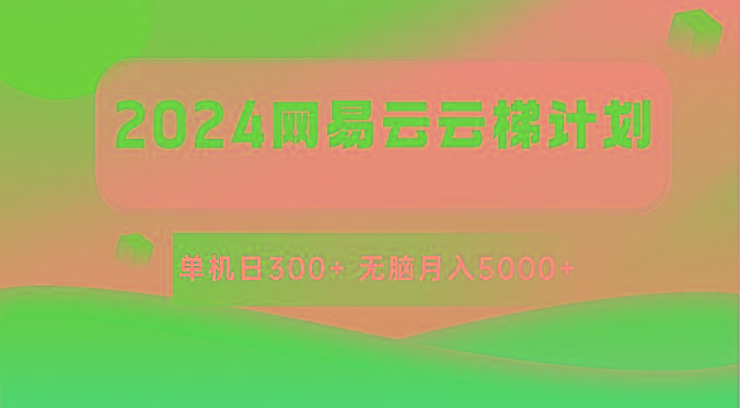 2024网易云云梯计划 单机日300+ 无脑月入5000+-网创资源