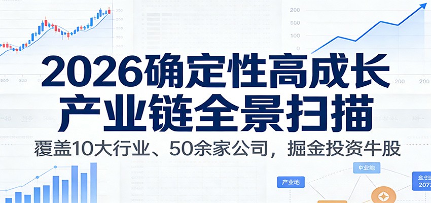 付费文章：2026确定性高成长产业链全景扫描：覆盖10大行业、50余家公司，掘金投资牛股-网创资源