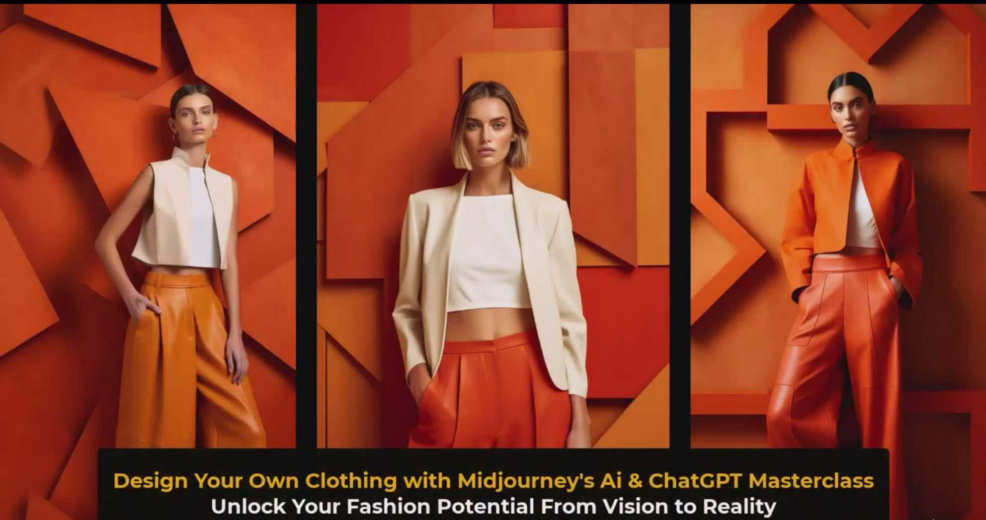 图片[3]-利用 Midjourneys Ai 人工智能设计自己的服装AI大师班-10节课-中英字幕-网创资源