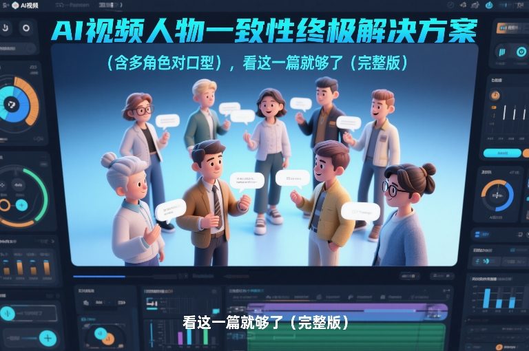 AI视频人物一致性终极解决方案(含多角色对口型)，看这一篇就够了(完整版)-网创资源