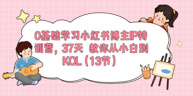 0基础学习小红书博主IP特训营，37天 教你从小白到KOL(13节-网创资源