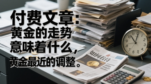 付费文章：黄金的走势意味着什么，如何看待黄金最近的调整-网创资源