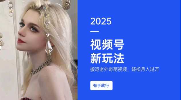 搬运老外奇葩视频，撸视频号分成计划收益，每天只需一小时，新手小白轻松月入过W-网创资源