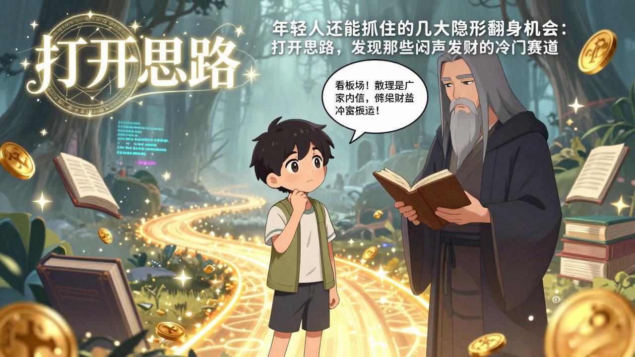 付费文1+2：年轻人还能抓住的几大隐形翻身机会：打开思路，发现那些闷声发财的冷门赛道-网创资源