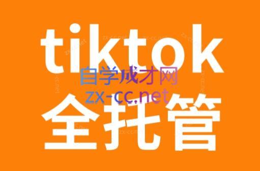 TikTok跨境电商全托管运营模式精品课-网创资源