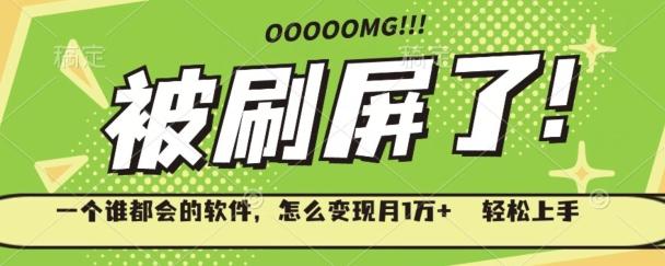 一个谁都会的软件，怎么变现月1万+轻松上手-网创资源