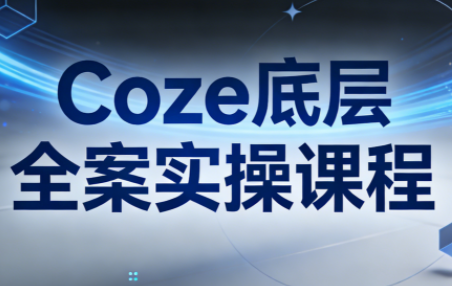 华仔·Coze底层全案实操课程(更新)-网创资源