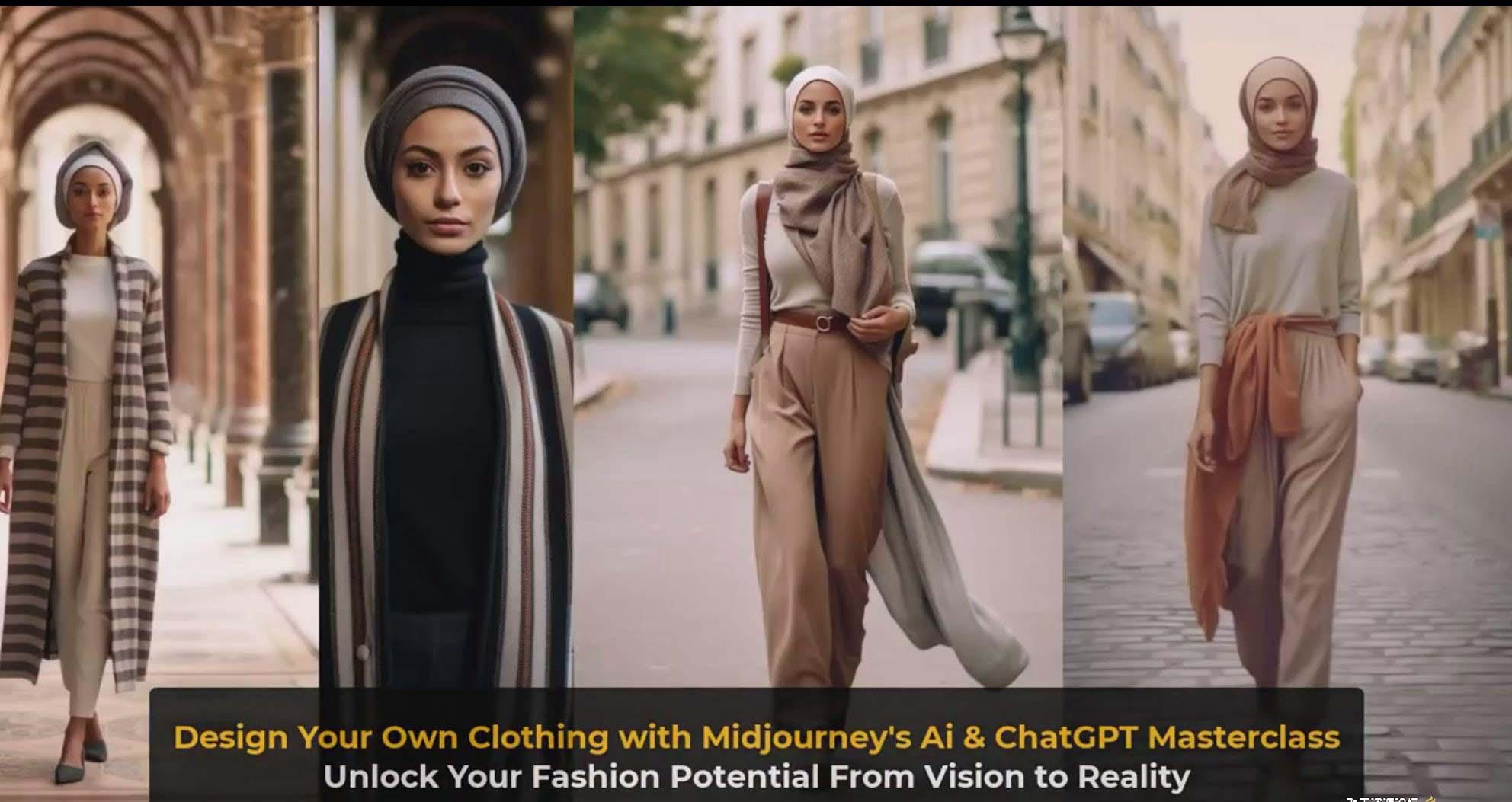 图片[10]-利用 Midjourneys Ai 人工智能设计自己的服装AI大师班-10节课-中英字幕-网创资源