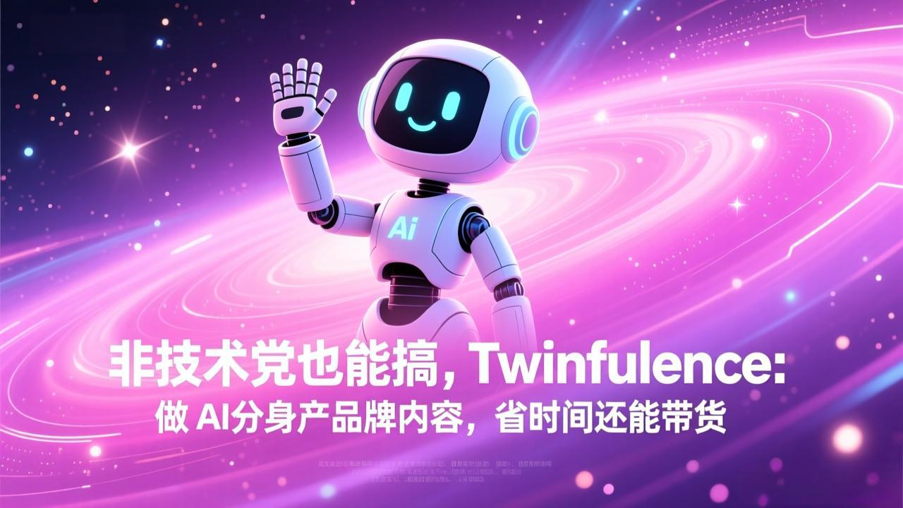 非技术党也能搞!Twinfluence:做 AI 分身产品牌内容,省时间还能带货-网创资源