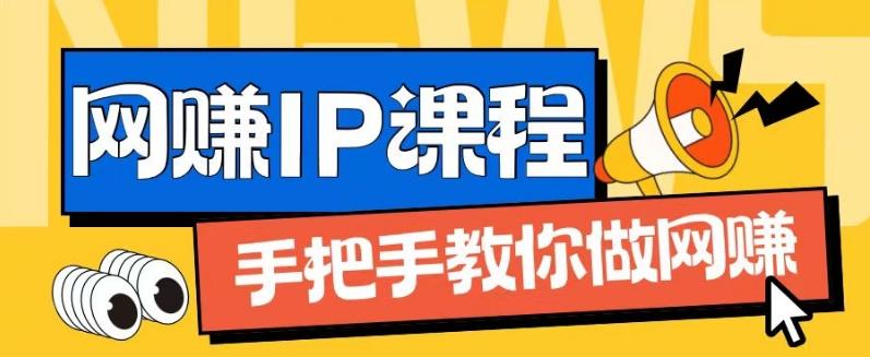 ip合伙人打造1.0，从0到1教你做网创，实现月入过万【揭秘】-网创资源