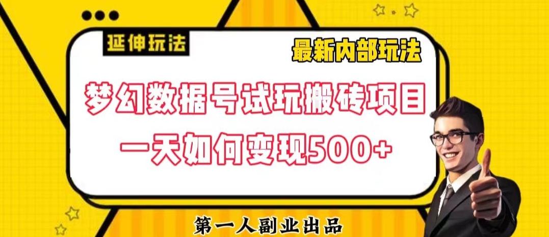 数据号回归玩法游戏试玩搬砖项目再创日入500+【揭秘】-网创资源