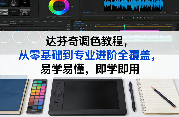达芬奇调色教程，从零基础到专业进阶全覆盖，易学易懂，即学即用-网创资源