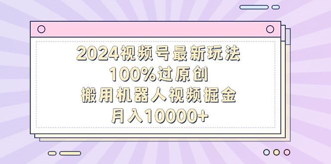 2024视频号最新玩法，100%过原创，搬用机器人视频掘金，月入10000+-网创资源