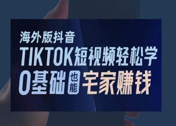 海外版抖音TikTok短视频轻松学，0基础宅家也能赚钱-网创资源