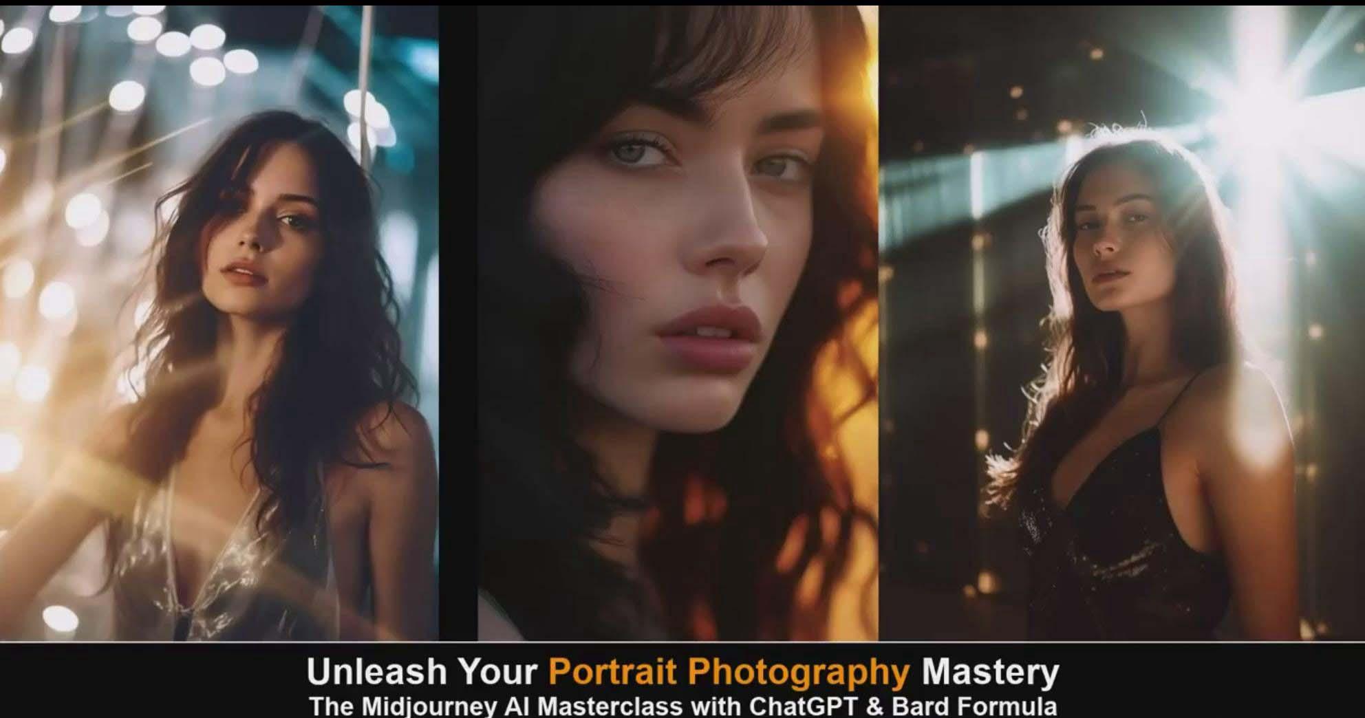 图片[6]-(9312期)Midjourney v5 ChatGPT 和 Bard AI人工智能人像摄影大师班-15节-中英字幕-网创资源