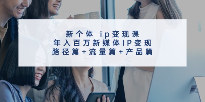 新个体ip变现课，年入百万新媒体IP变现，路径篇+流量篇+产品篇-网创资源