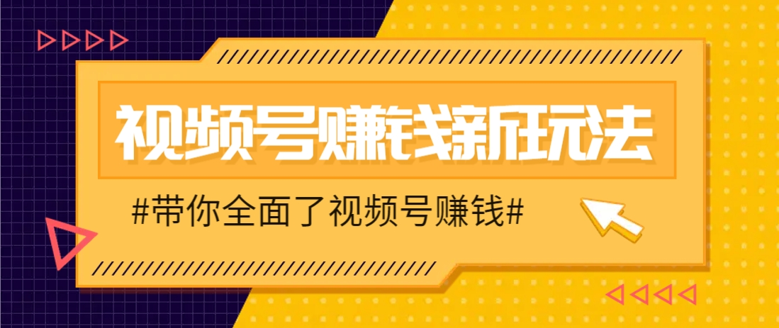 视频号短视频带货新玩法，用这个方法，一天佣金4407(附详细教程)-网创资源