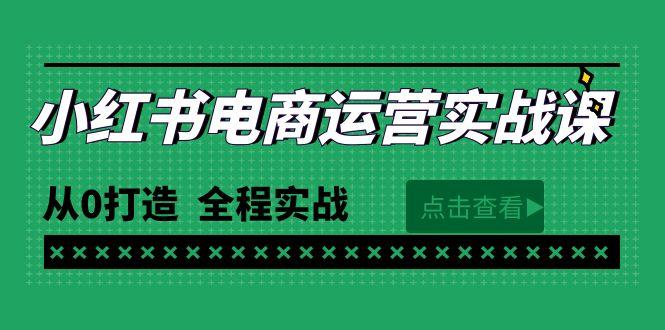 (9946期)最新小红书·电商运营实战课，从0打造  全程实战(65节视频课)-网创资源