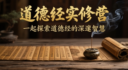 道德经实修营，一起探索道德经的深邃智慧-网创资源