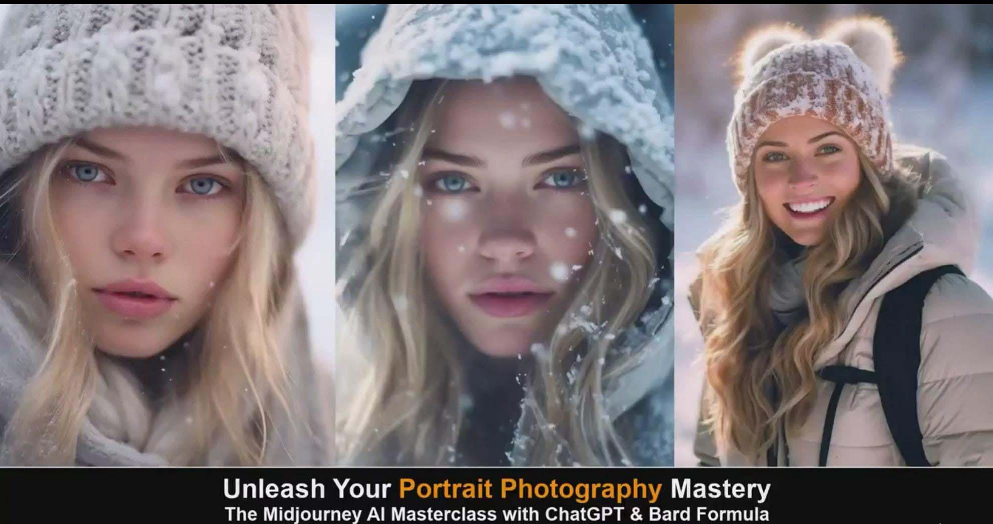 图片[5]-(9312期)Midjourney v5 ChatGPT 和 Bard AI人工智能人像摄影大师班-15节-中英字幕-网创资源