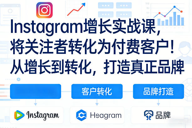 Instagram增长实战课，将关注者转化为付费客户！从增长到转化，打造真正品牌(双语字幕)-网创资源