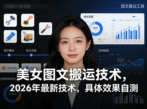 美女图文搬运技术，2026年最新技术，具体效果自测-网创资源