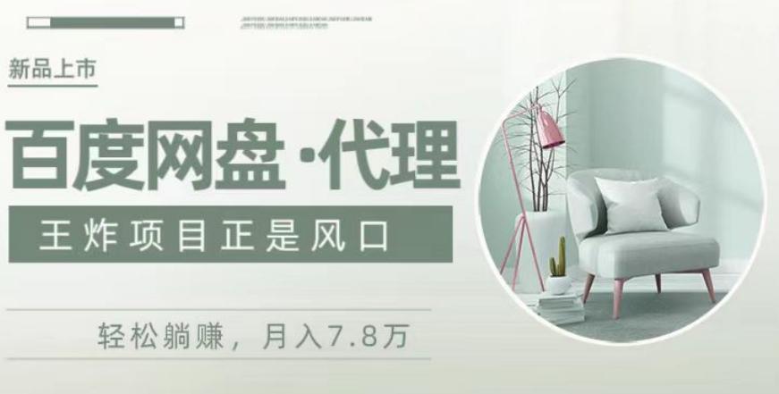 度盘代理，月入7w保姆级全方位教程-网创资源