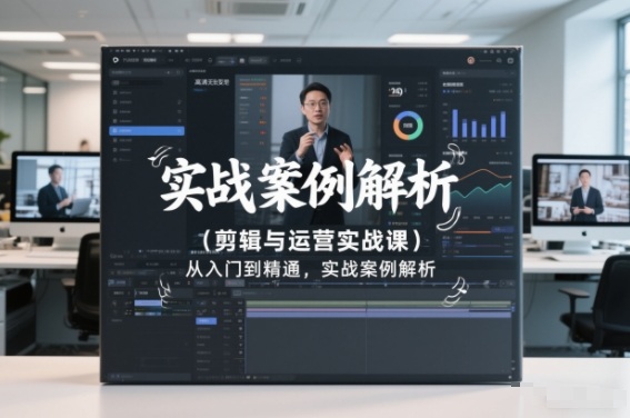 剪辑与运营实战课，从入门到精通，实战案例解析(更新2026)-网创资源