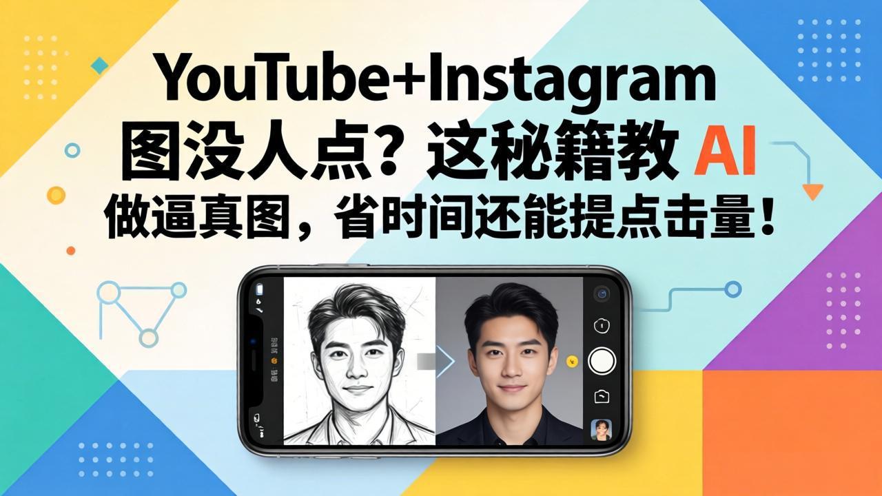 YouTube+Instagram图没人点？这秘籍教 AI 做逼真图，省时间还能提点击量-网创资源
