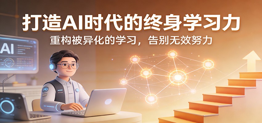 打造AI时代的终身学习力：重构被异化的学习，告别无效努力-网创资源