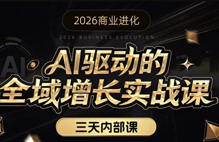 安先生·AI驱动的全域增长实战课(26年3月12-14日)-网创资源