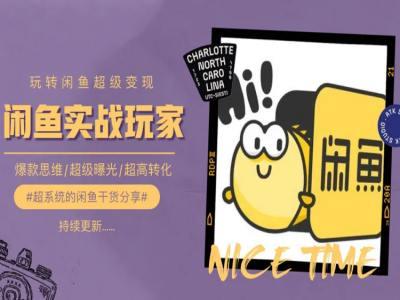 手把手教你0到1系统玩转闲鱼变现，爆款思维/超级曝光/超高转化-网创资源