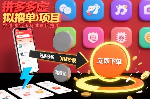 拼多多虚拟撸单项目，跳过选品和测试直接撸单-网创资源