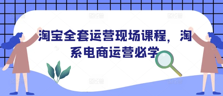 淘宝全套运营现场课程，淘系电商运营必学-网创资源
