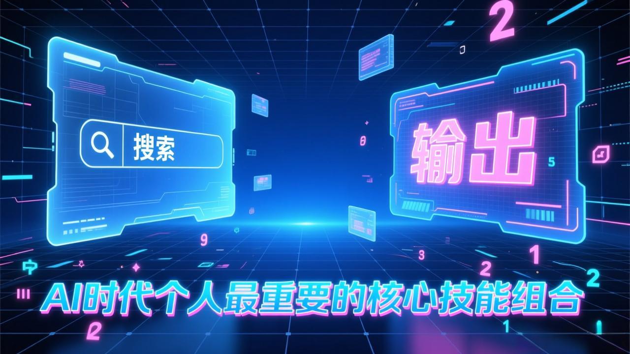 付费文章：AI时代个人最重要的核心技能组合：“输出能力”和“搜索能力”-网创资源