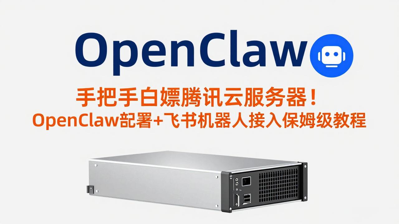 手把手白嫖腾讯云服务器！OpenClaw部署+飞书机器人接入保姆级教程-网创资源