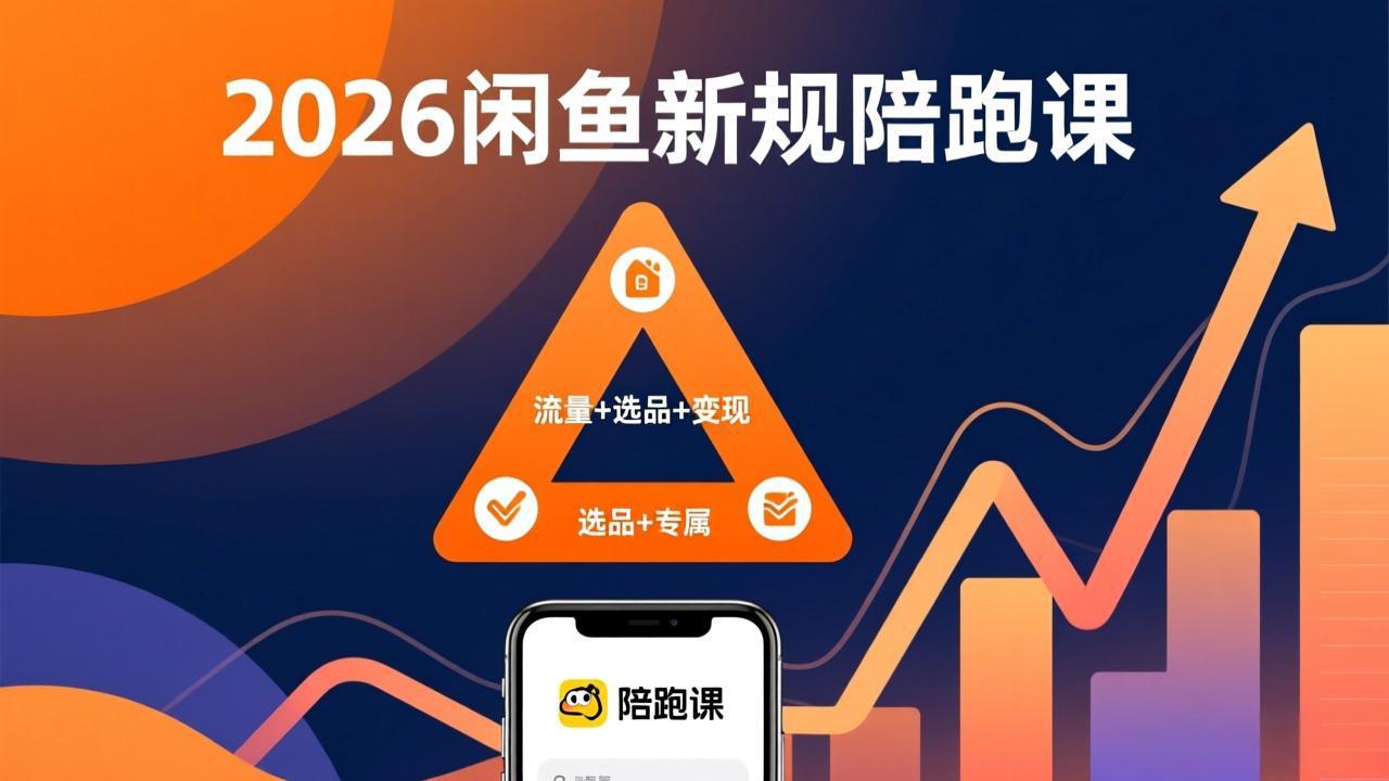2026闲鱼高阶陪跑课全新上线，带你吃透新规玩转选品流量，从零搭建稳定变现盈利体系-网创资源