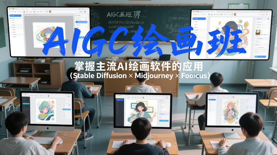 AIGC绘画班，掌握主流Ai绘画软件的应用(Stable Diffusion x Midjourney x Fooocus)-网创资源