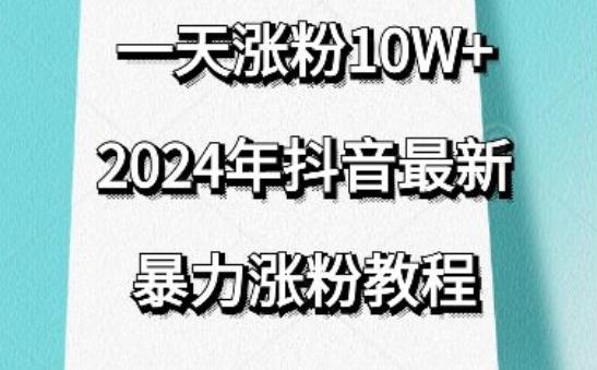 抖音最新暴力涨粉教程，视频去重，一天涨粉10w+，效果太暴力了，刷新你们的认知【揭秘】-网创资源