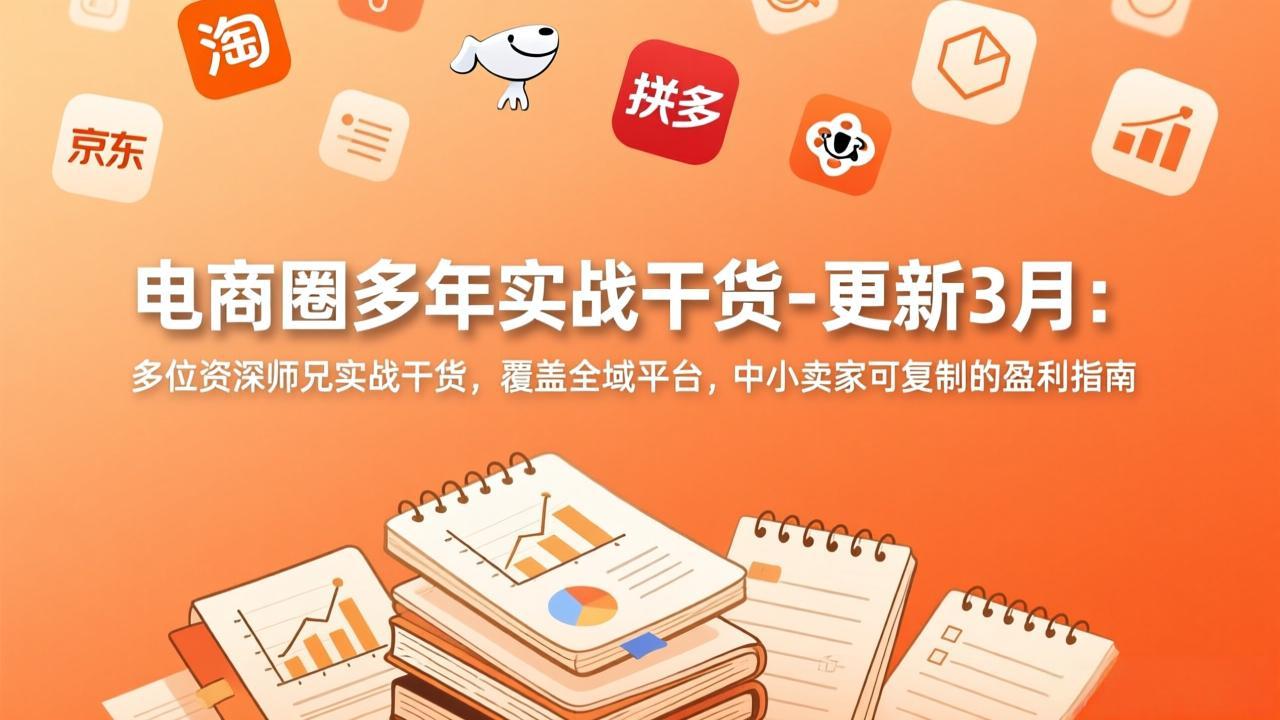 电商圈多年实战干货-更新3月：多位资深师兄实战干货，覆盖全域平台，中小卖家可复制的盈利指南-网创资源