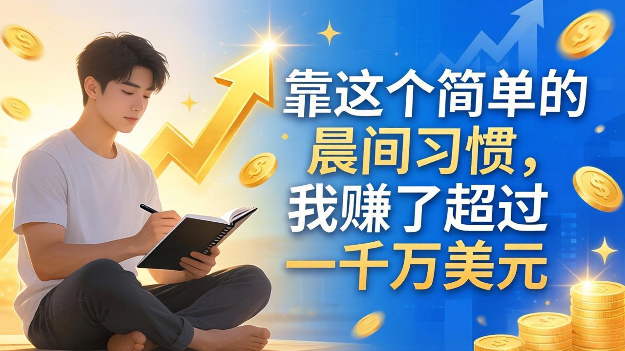 付费文章：靠这个简单的晨间习惯，我赚了超过一千万美元-网创资源