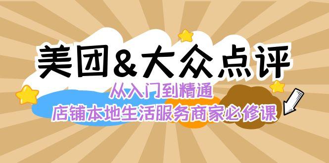 美团+大众点评 从入门到精通：店铺本地生活 流量提升 店铺运营 推广秘术 评价管理-网创资源