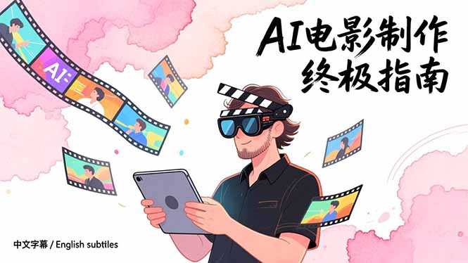AI电影制作终极指南：从创意到成片，系统掌握智能影视全流程实战课(中英字幕-网创资源