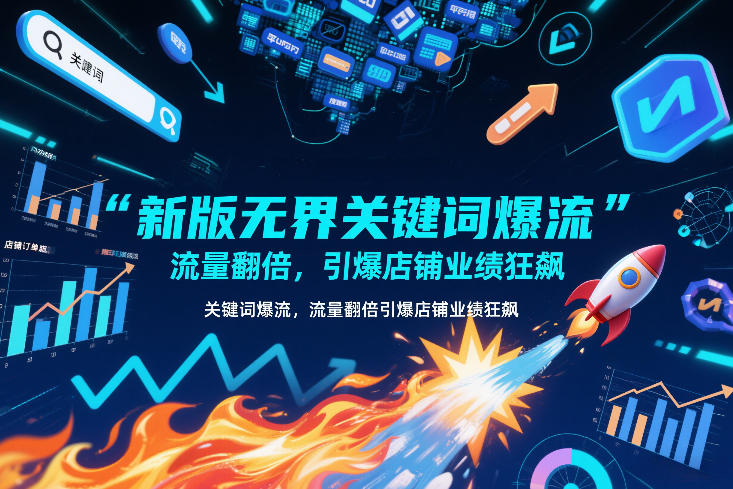 新版无界关键词爆流，流量翻倍，引爆店铺业绩狂飙-网创资源